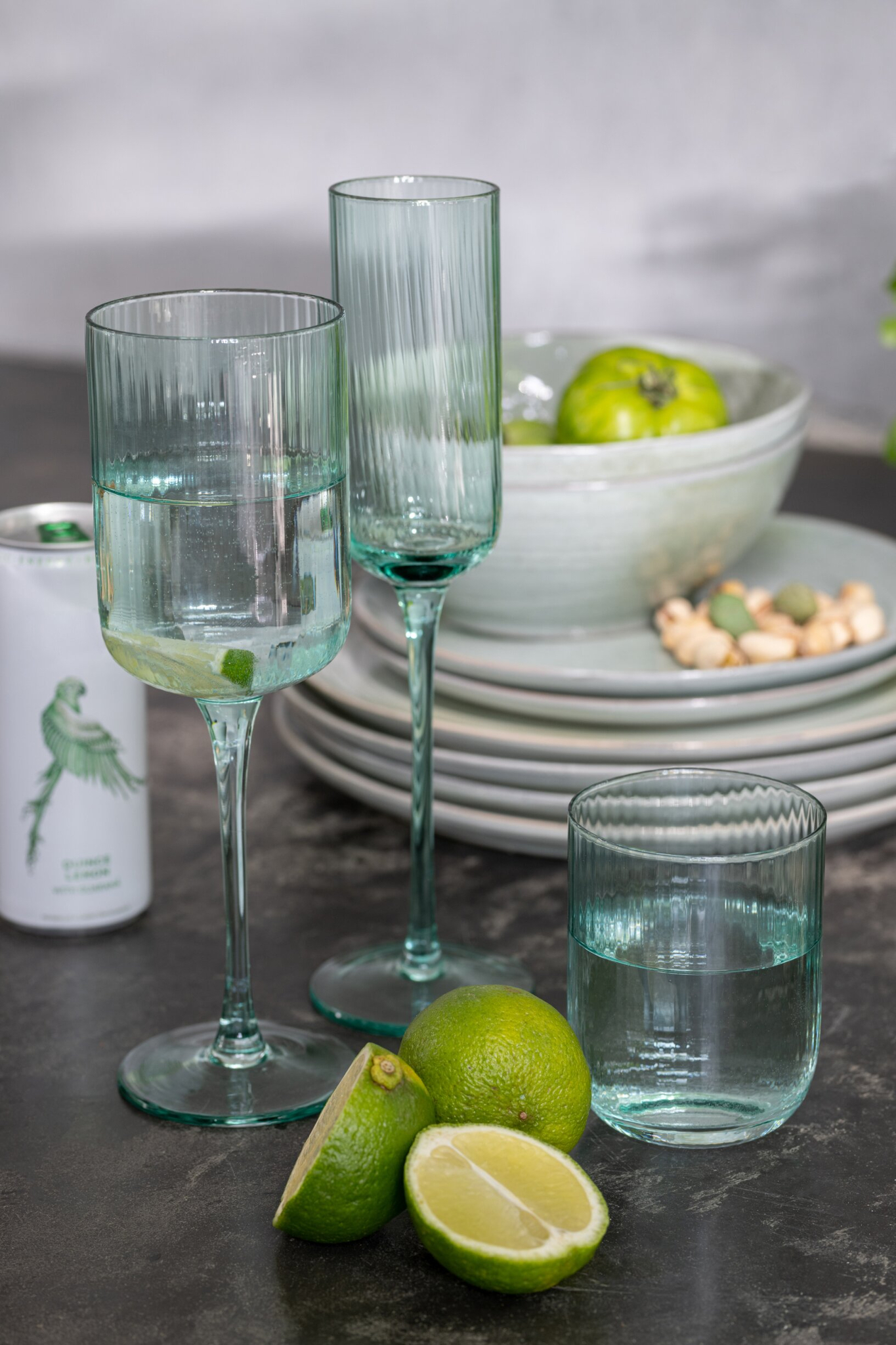 Drinkglas Daltira Glas Groen - Afbeelding 2