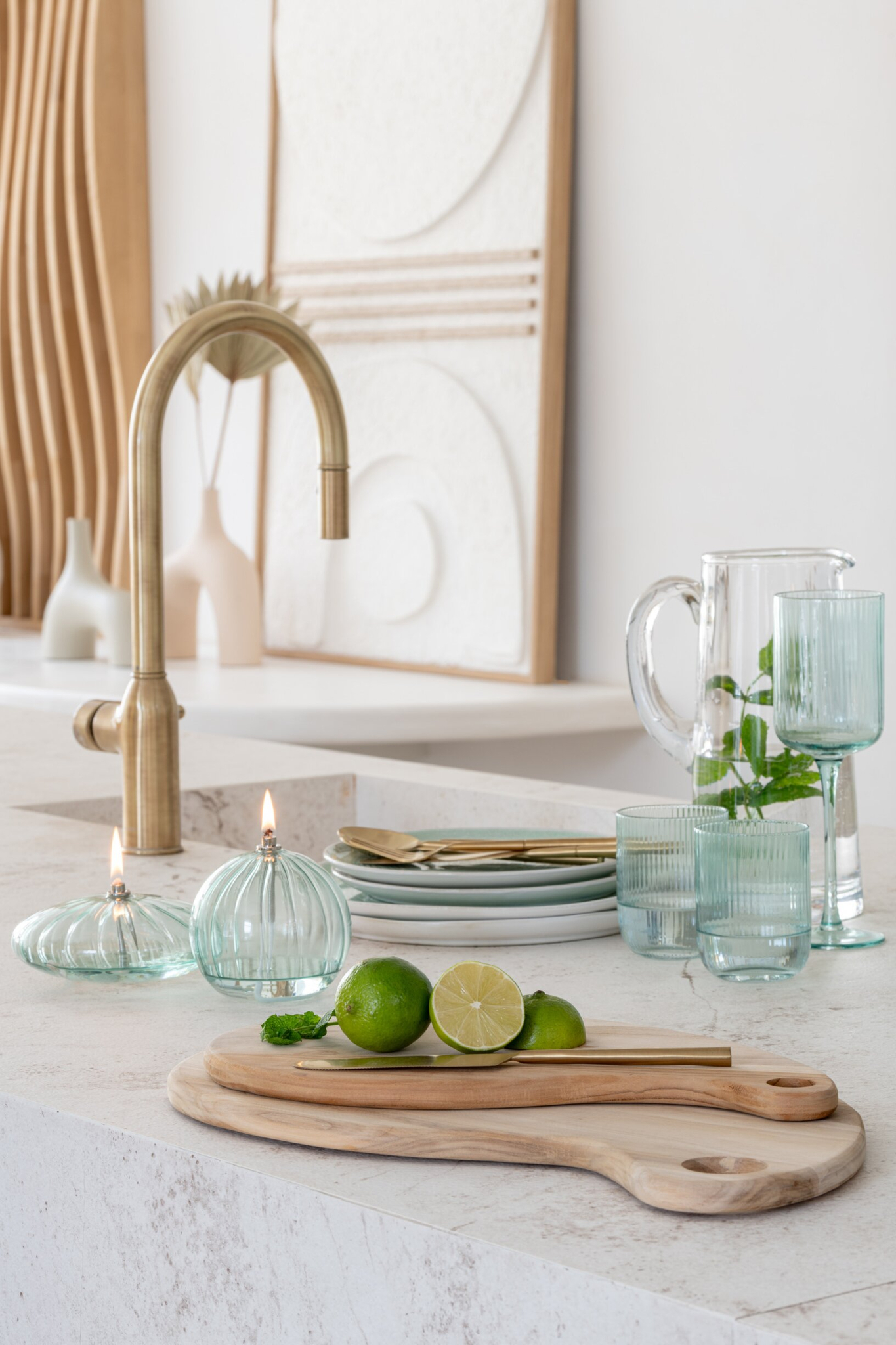 Drinkglas Daltira Glas Groen - Afbeelding 4