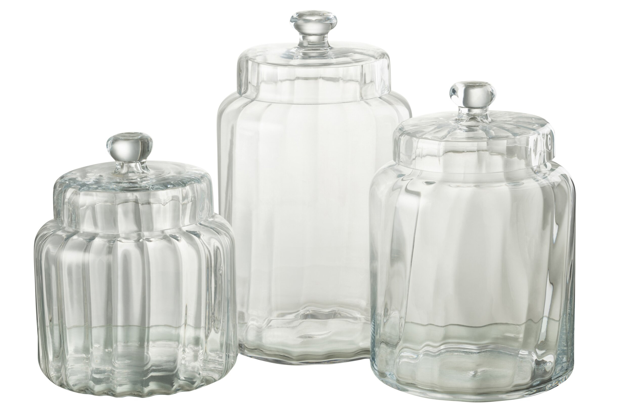 Pot Keibane Glas Transparant H32,5 cm - Afbeelding 2