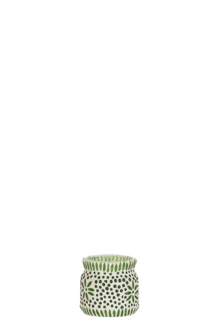 Kaarsenhouder Joomi Glas Groen - Afbeelding 3