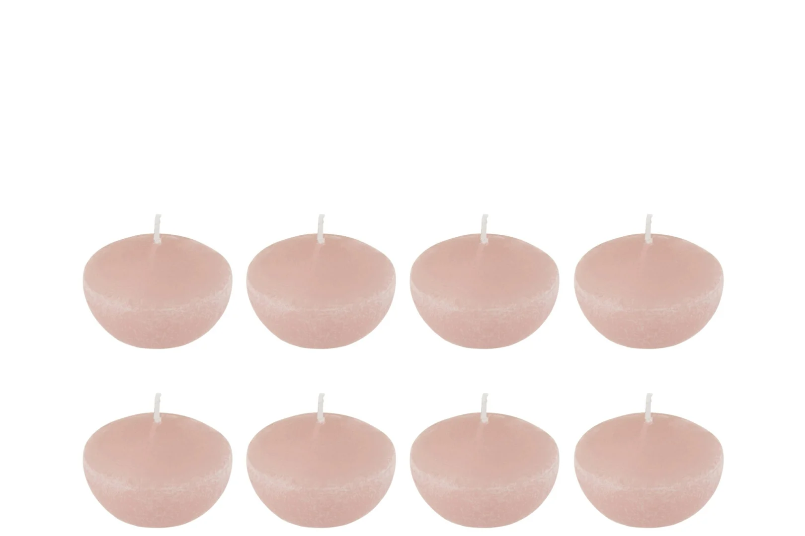 Set van 8 roze Kaars Voorun drijfkaarsen, compact, van 100% was, voor een zachte sfeer
