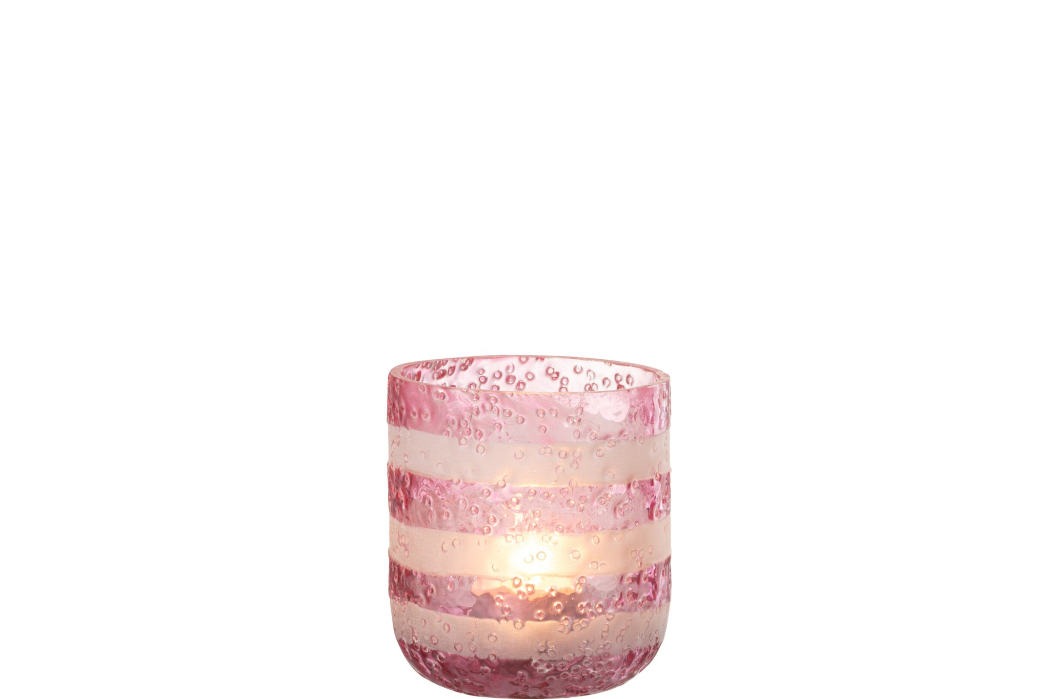 Waxinelichthouder Memu Glas Roze