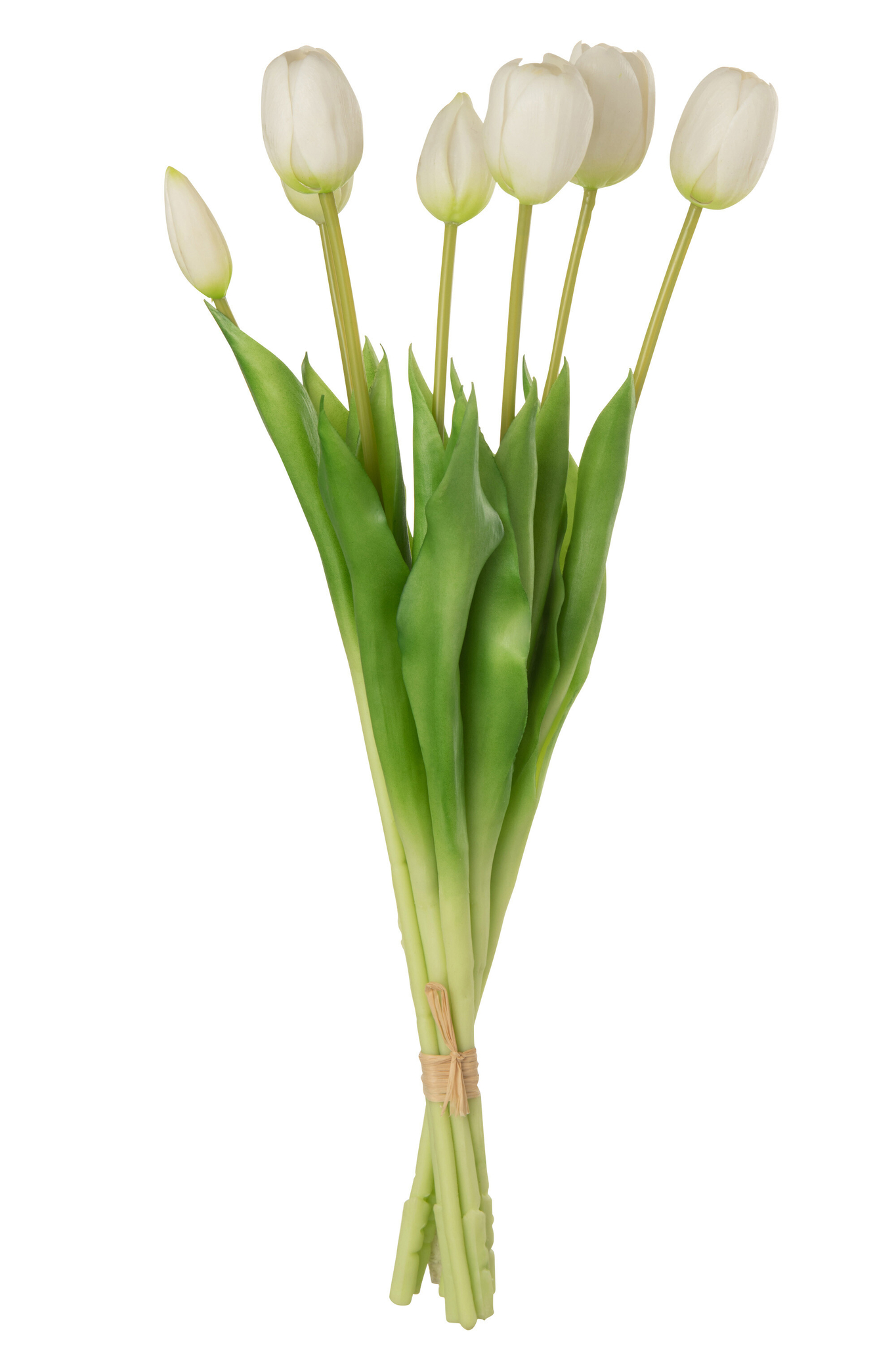 Kunstbloem Daavena Kunstleer Wit - Afbeelding 4