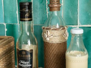 Decoratie Flekum Glas Bruin