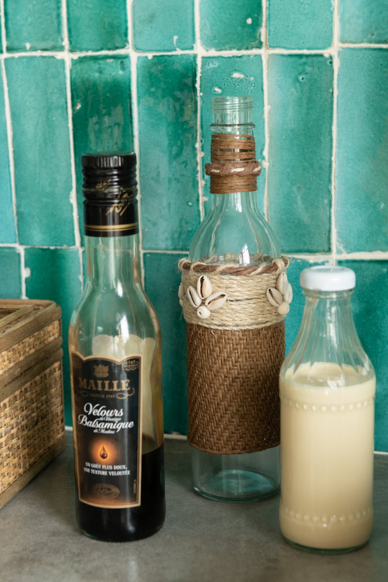 Decoratie Flekum Glas Bruin