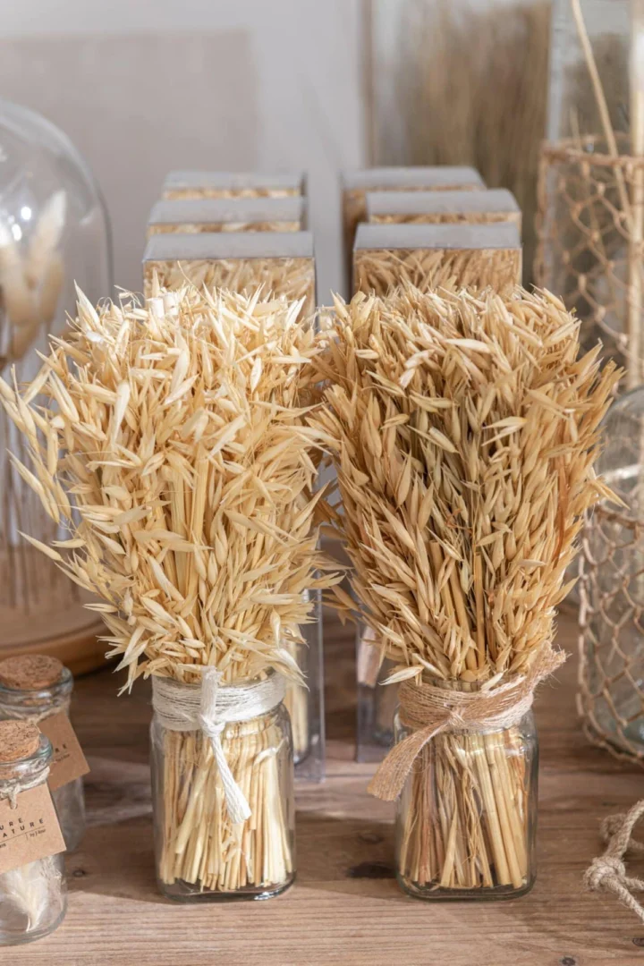 Vaas Looldino Gras Naturel H31 cm - Set van 2 - Afbeelding 3