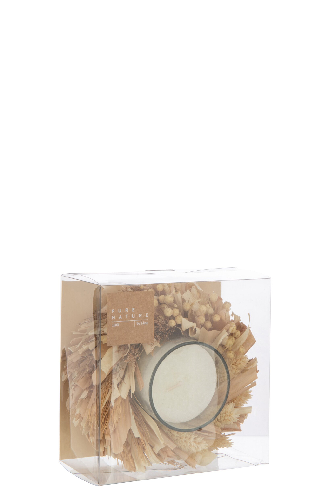 Bloemenkaars Stinse Glas Naturel - Afbeelding 2
