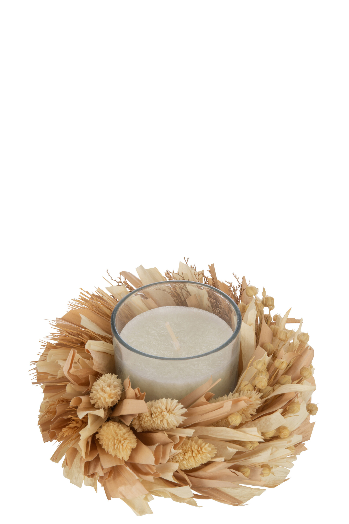 Bloemenkaars Stinse Glas Naturel - Afbeelding 4