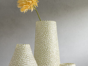 Kunstbloem Nauria Polyester Geel