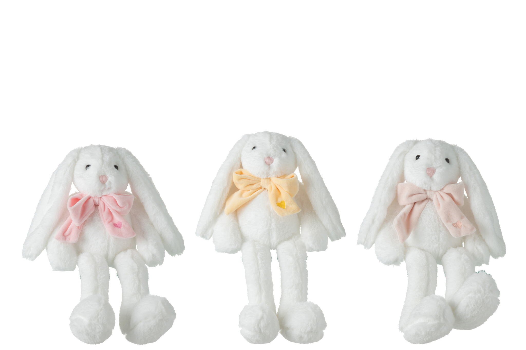 Decoratiefiguur Klausino Polyester Wit H28 cm - Set van 3