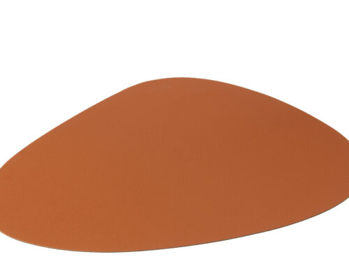 Placemat Vukol PVC zwart met ovale vorm en stevige, praktische afwerking voor de eettafel