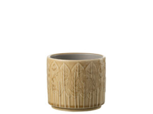 Bloempot Leibu Keramiek Beige H11 cm