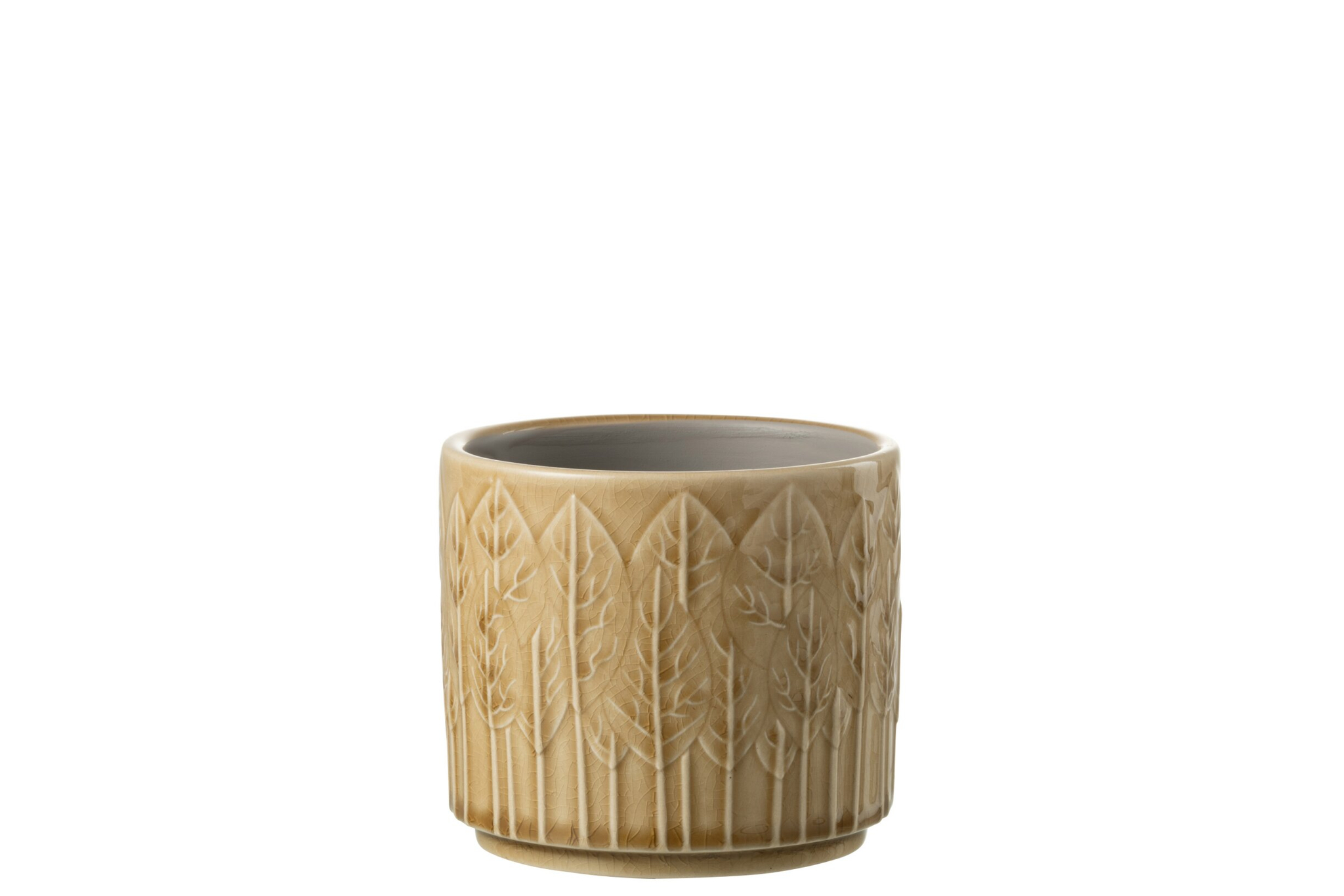 Bloempot Leibu Keramiek Beige H11 cm