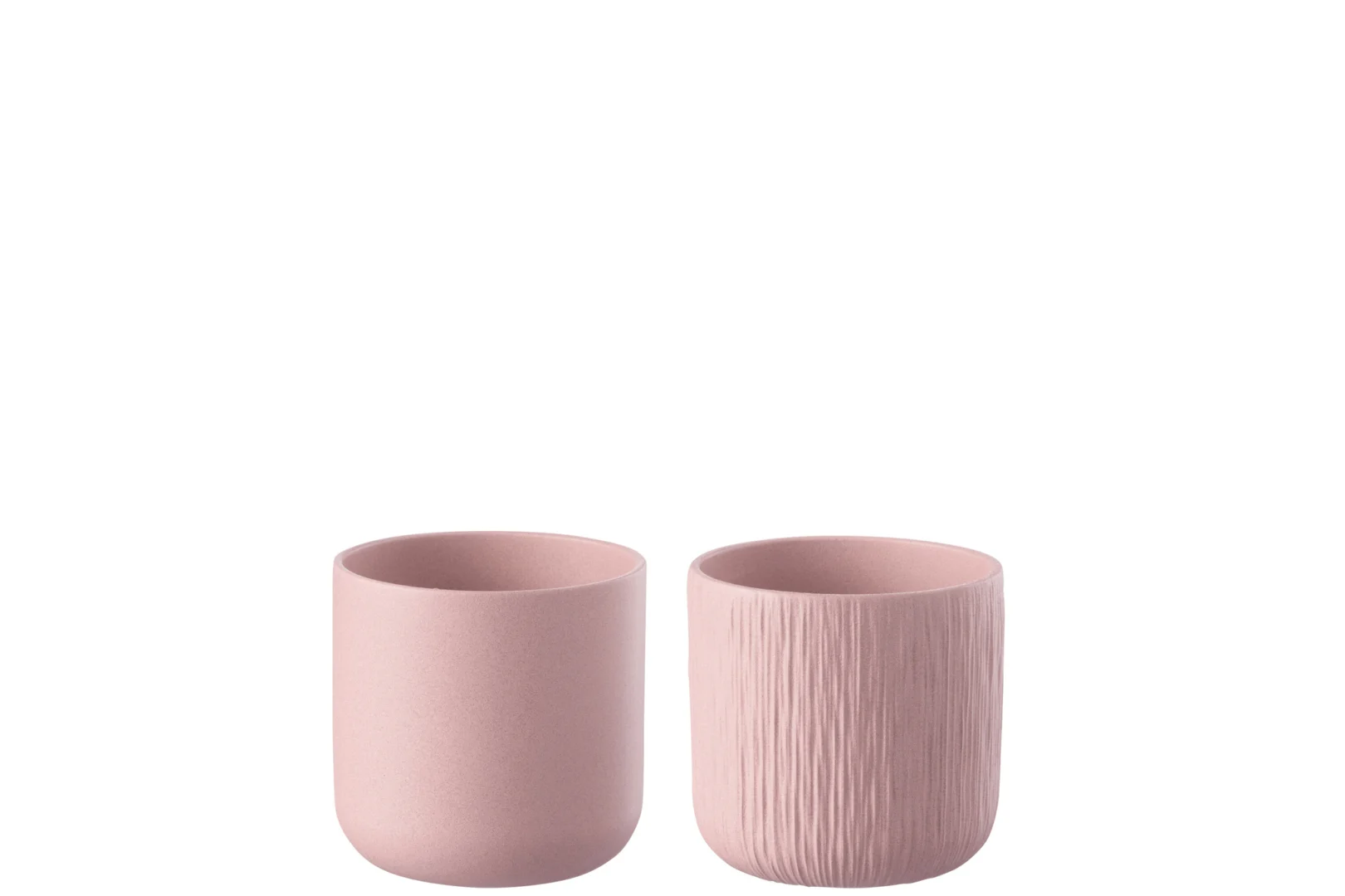 Bloempot Gretor Keramiek Roze H11 cm - Set van 2 - Afbeelding 2