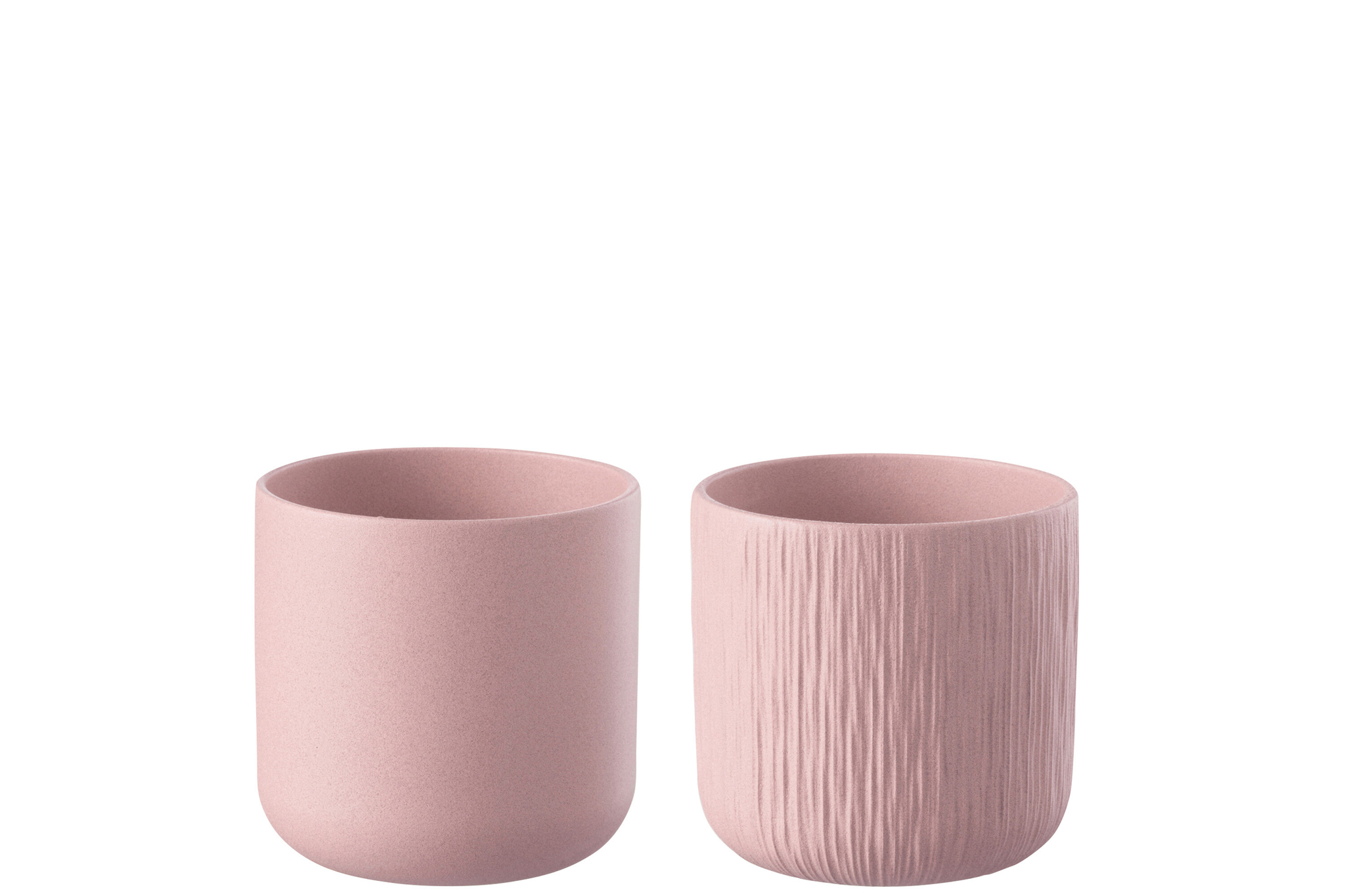 Bloempot Norrar Keramiek Roze H14,5 cm - Set van 2 - Afbeelding 2