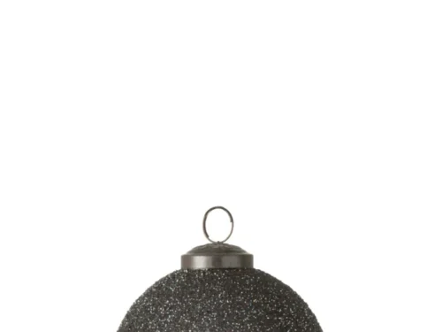 Steentona glazen kerstbal paars met subtiele glitters, elegant en licht voor feestelijke kerstdecoratie