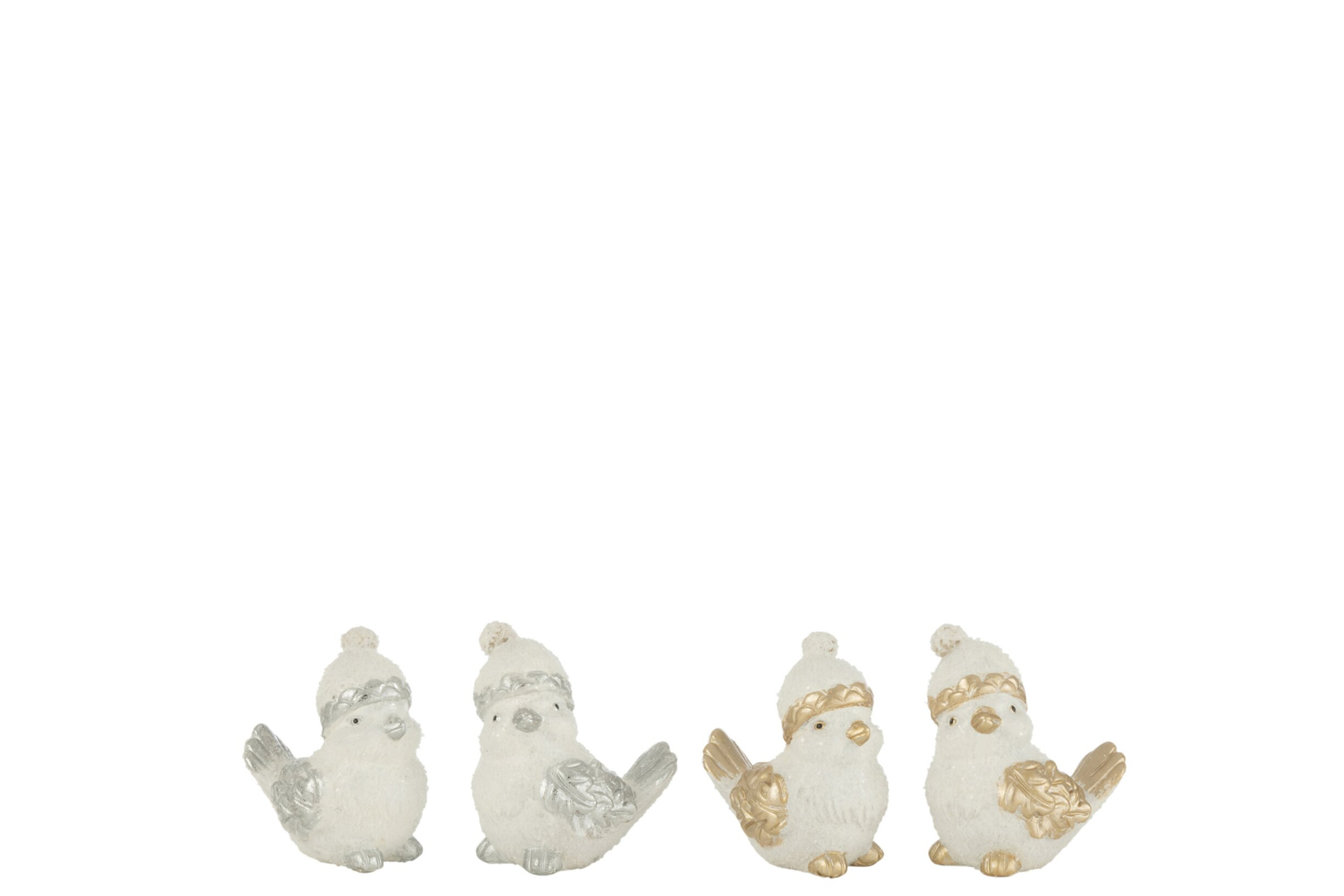 Beeld Tressir Polyresin Meerkleurig H8,5 cm - Set van 4