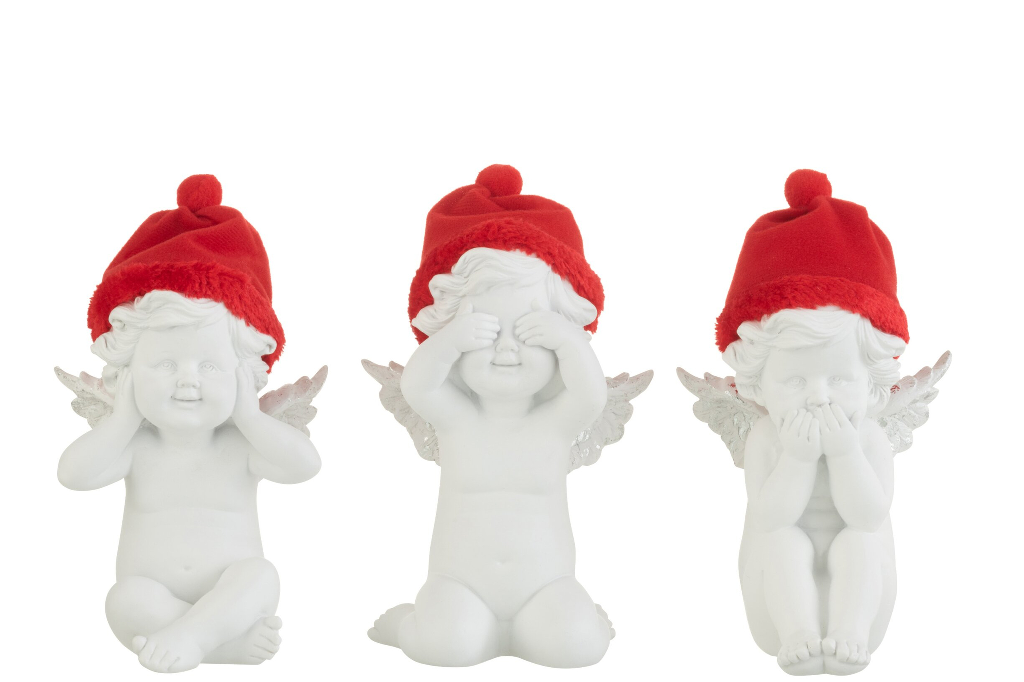 Decoratiefiguur Prinol Meerkleurig H17,5 cm - Set van 3 - Afbeelding 2