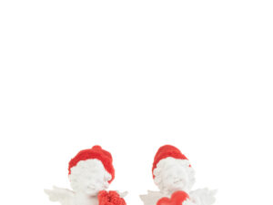 Decoratiefiguur Staussang Meerkleurig H13,7 cm - Set van 2