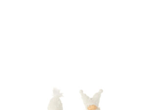 Decoratie Pola Polyester Wit - Set van 2