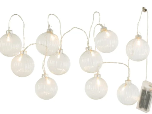 Lichtslinger Stordand glas transparant met LED-bolletjes en warm licht voor sfeervolle interieurverlichting
