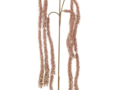 Kunsttak Keenine kunststof roze met subtiele glitter, sierlijke hangtak voor vaas of decoratie, 60 cm hoog