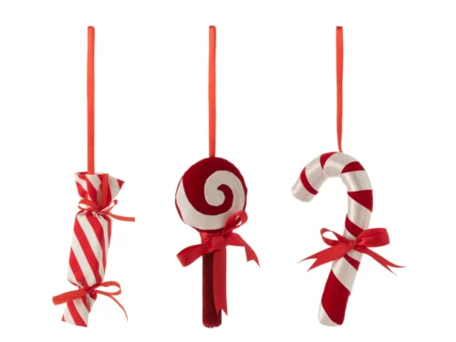 Roormia polyester kledinghangers rood, set van 3, compacte textielhangers met speels design