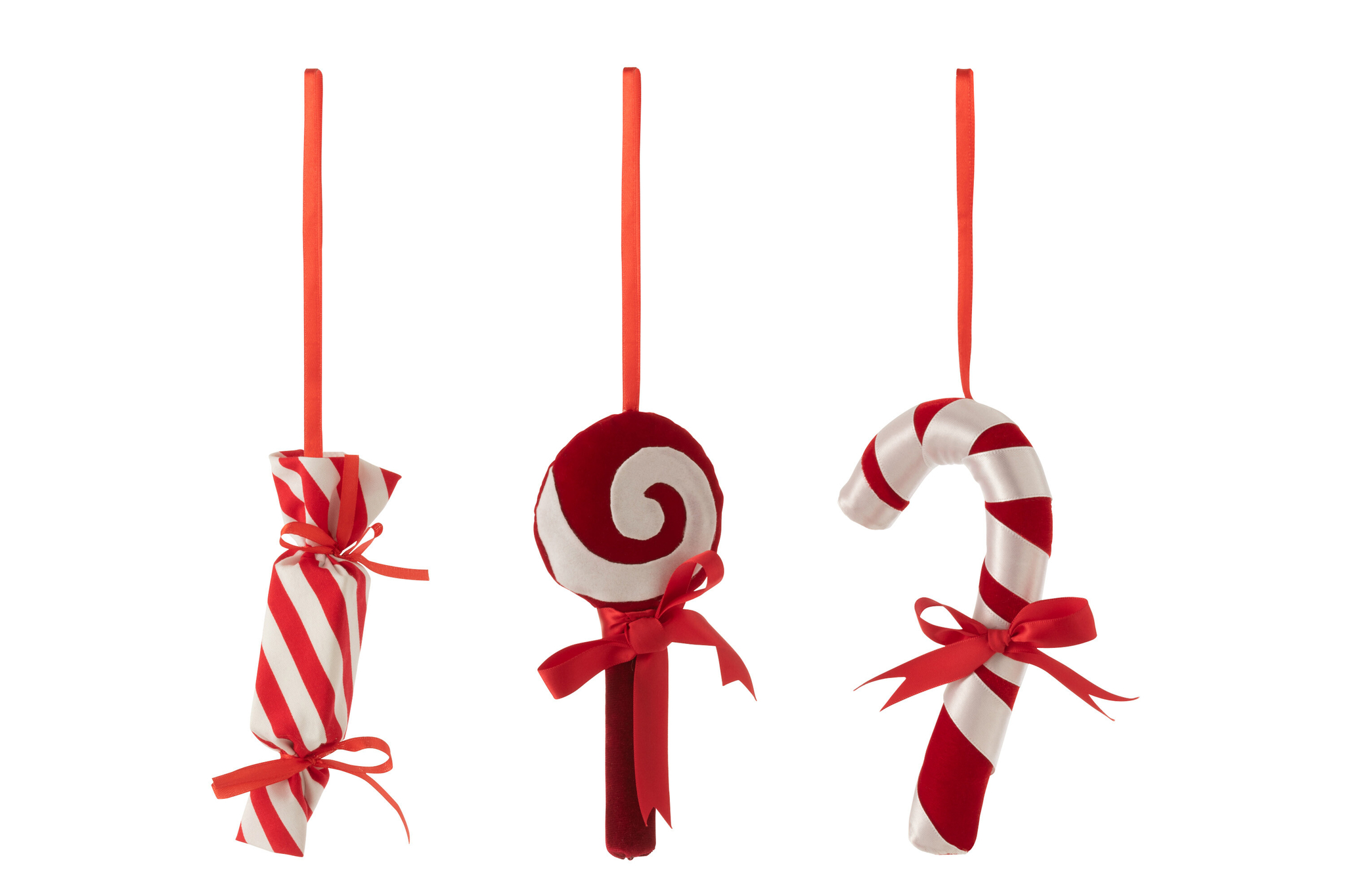 Roormia polyester kledinghangers rood, set van 3, compacte textielhangers met speels design