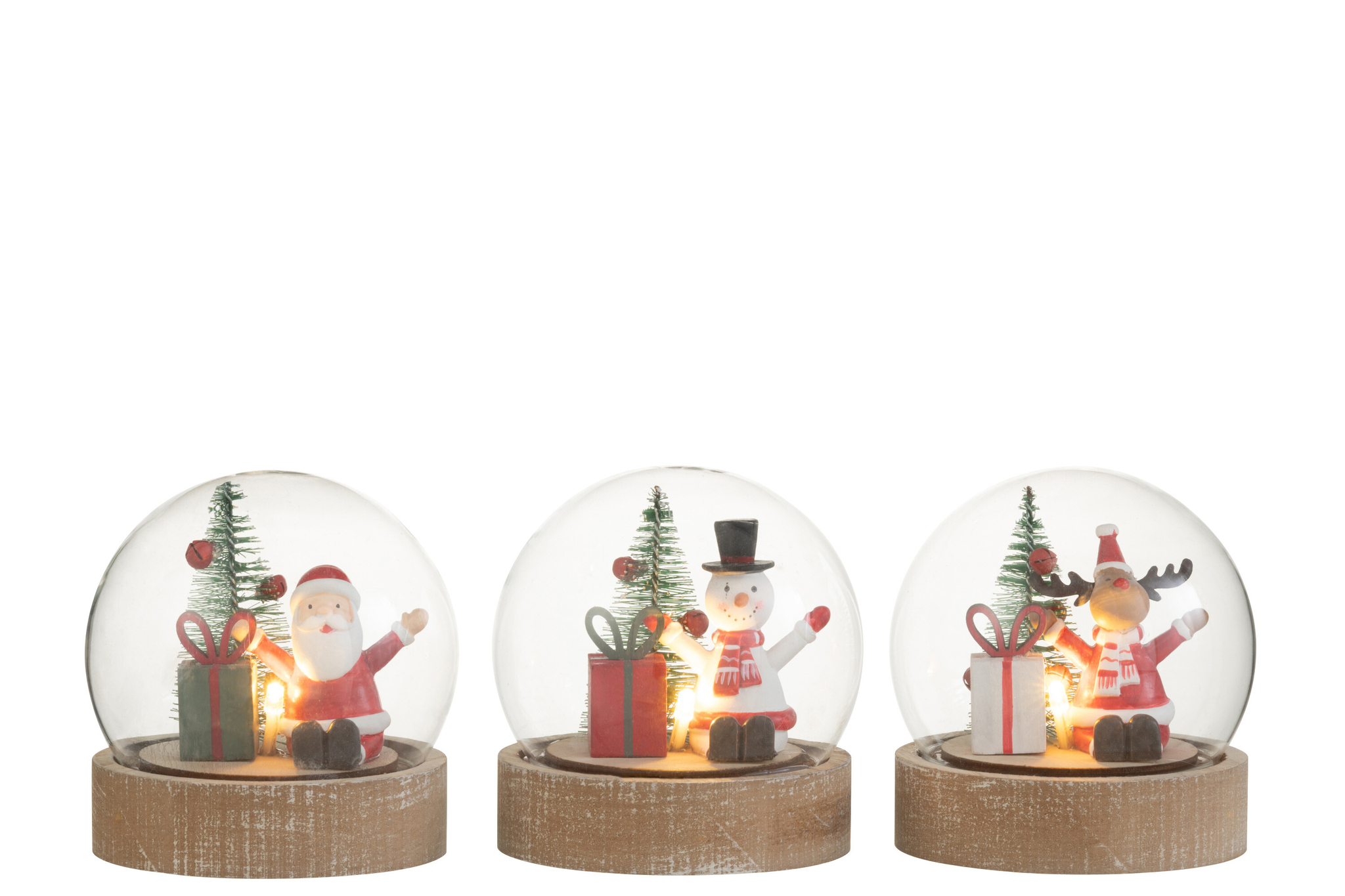 Decoratiefiguur Taummonte Hout Meerkleurig - Set van 3 - Afbeelding 3