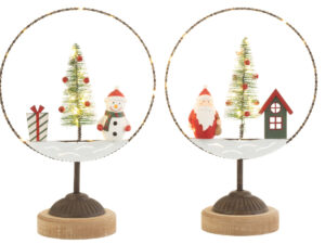 Decoratiefiguur Sulora Hout Meerkleurig H10,5 cm - Set van 2