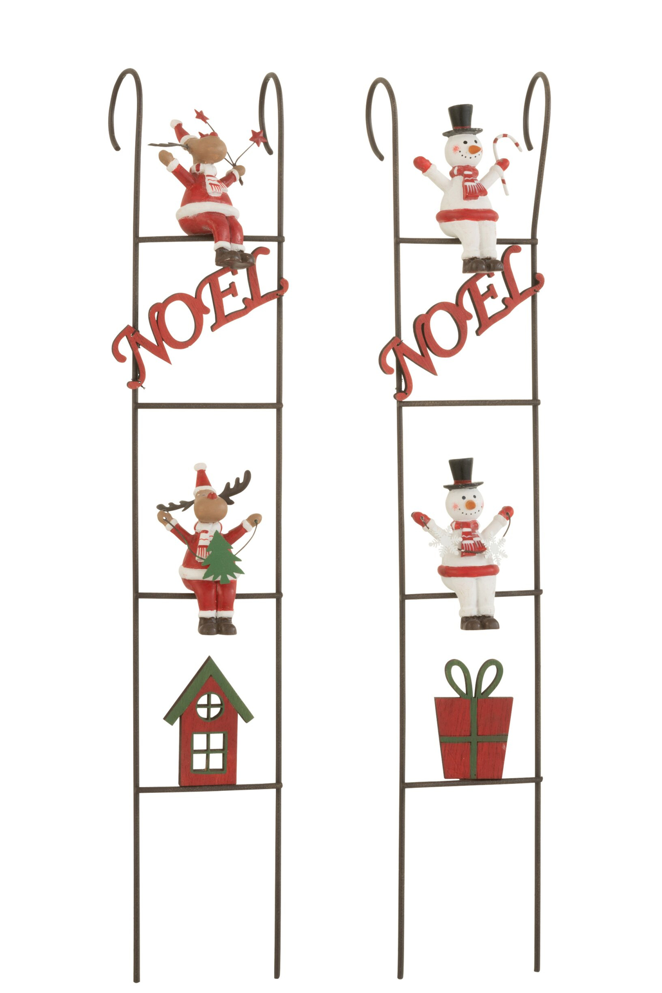 Decoratiefiguur Fesano Metaal Meerkleurig - Set van 2