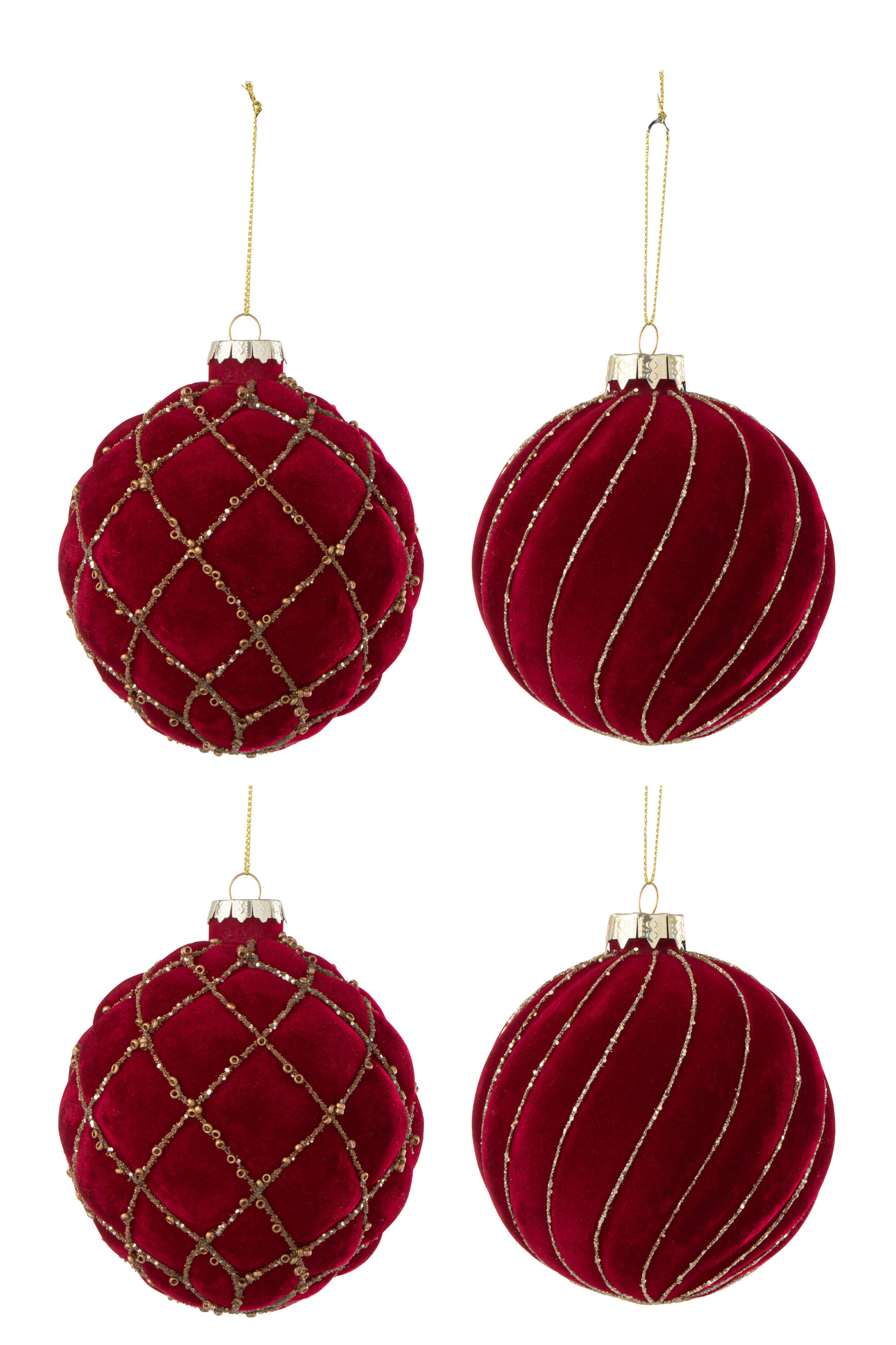 Opbergdoos Klaudio Glas Rood - Afbeelding 4