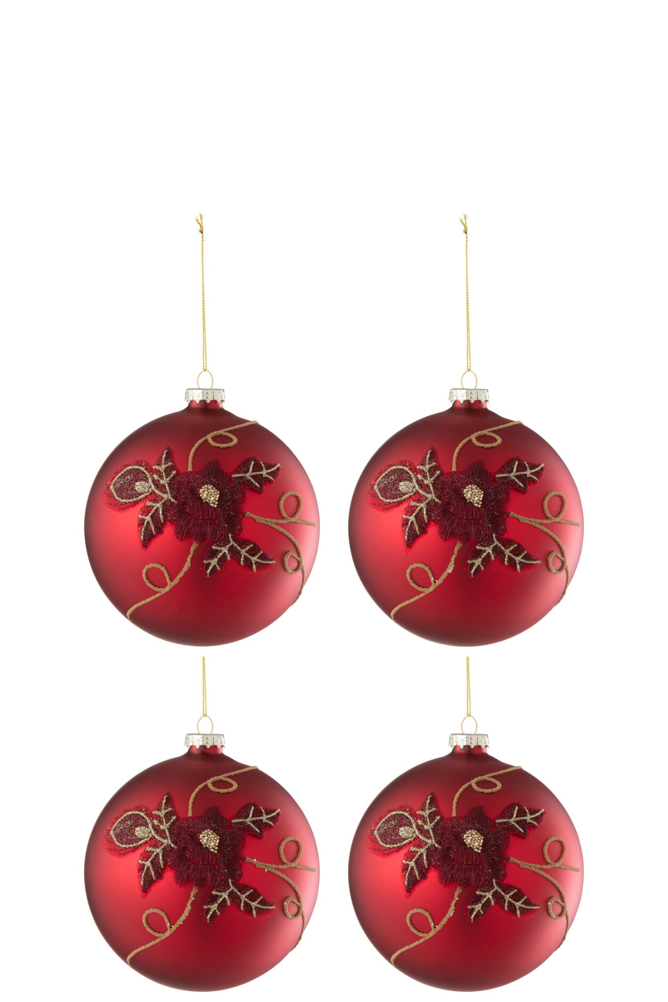 Opbergdoos Viessik Glas Rood