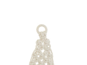 Decoratiefiguur Looskek Katoen Wit H19 cm