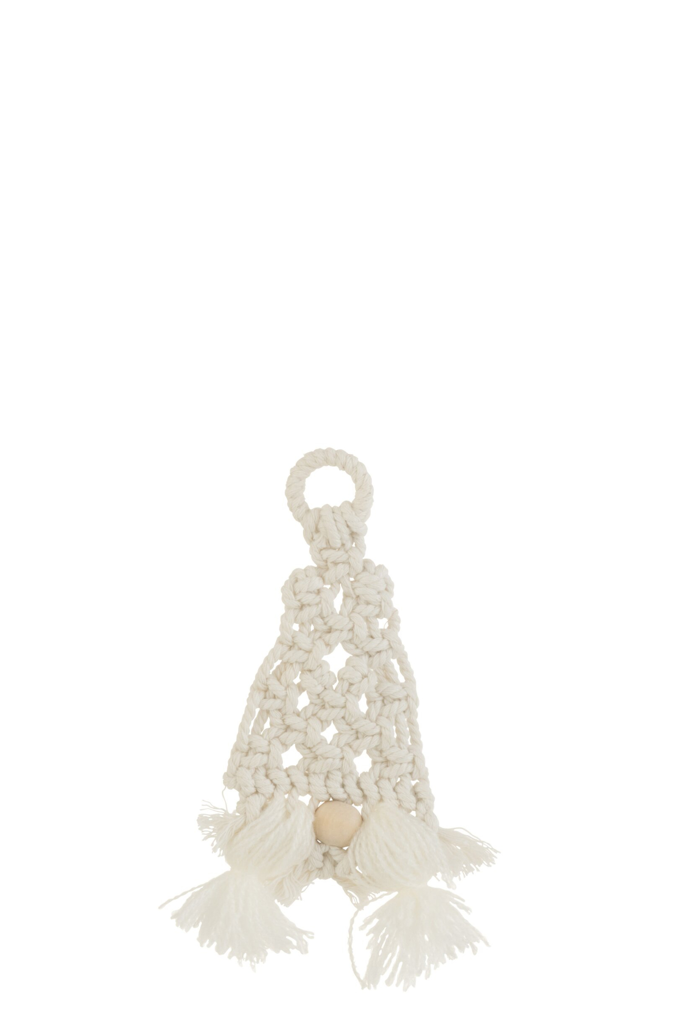 Decoratiefiguur Looskek Katoen Wit H19 cm