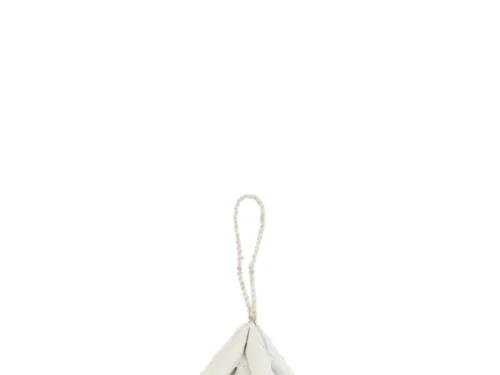 Kapstok Graabel Hout wit van gerecycled driftwood, compact en decoratief met hanglus