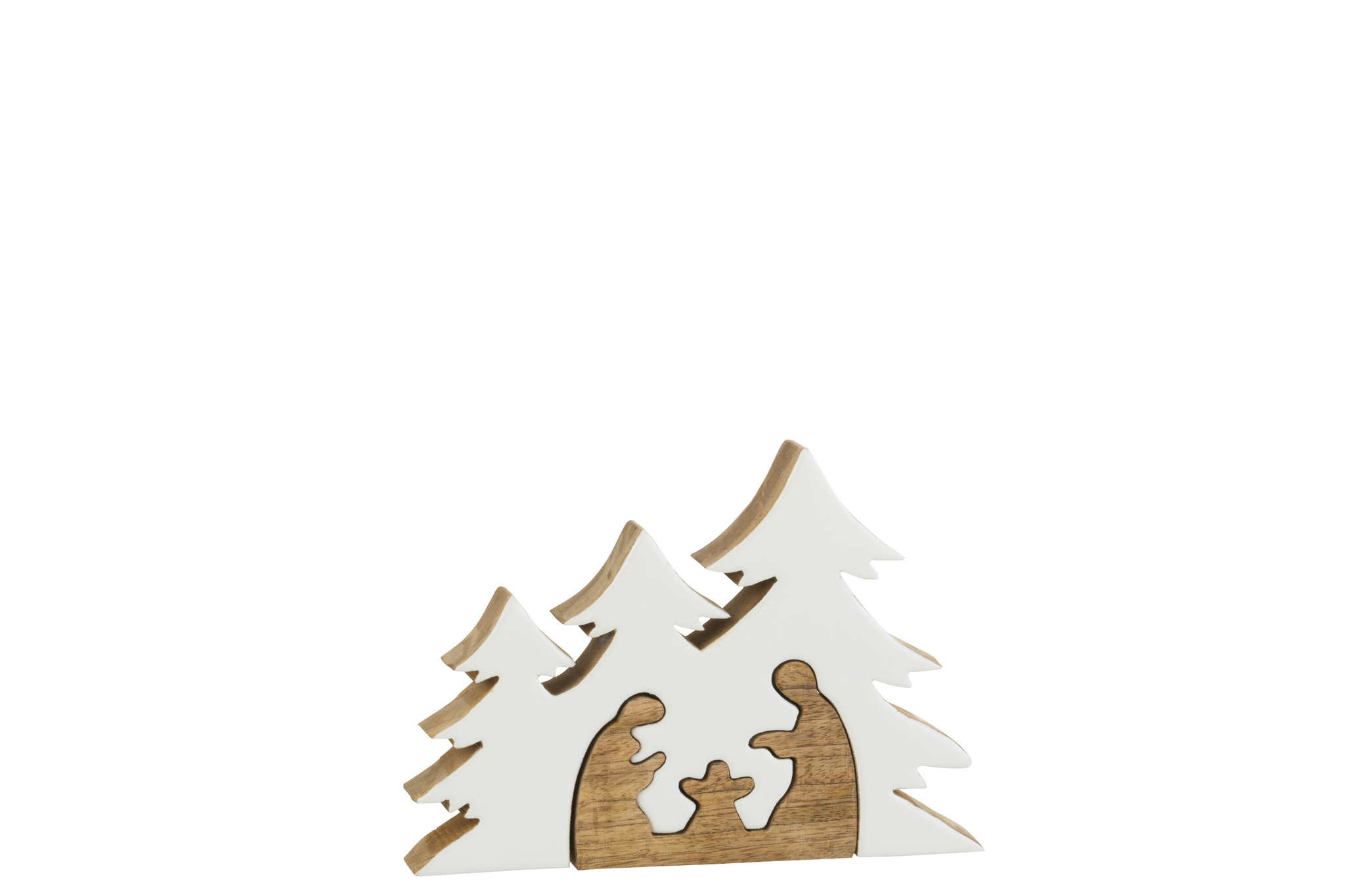 Kerststal Jaunia Mangohout Wit - Afbeelding 3