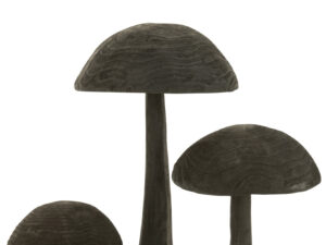 Decoratiefiguur Mernund Hout Zwart H81 cm