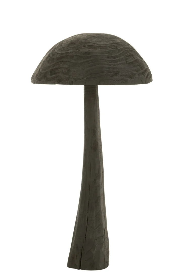 Decoratiefiguur Mernund Hout Zwart H81 cm - Afbeelding 2