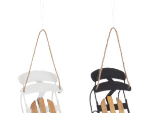 Decoratiehanger Denonte Multiplex Zwart - Set van 2