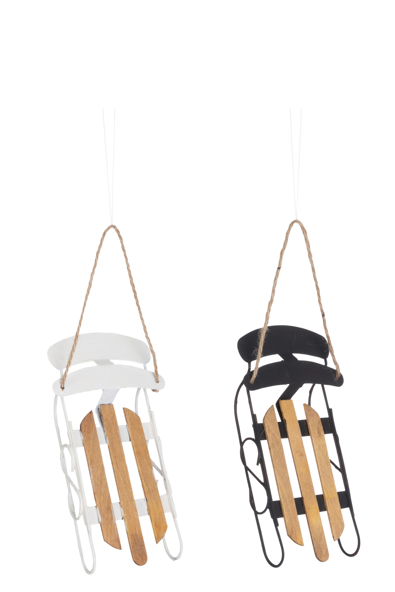 Decoratiehanger Denonte Multiplex Zwart - Set van 2