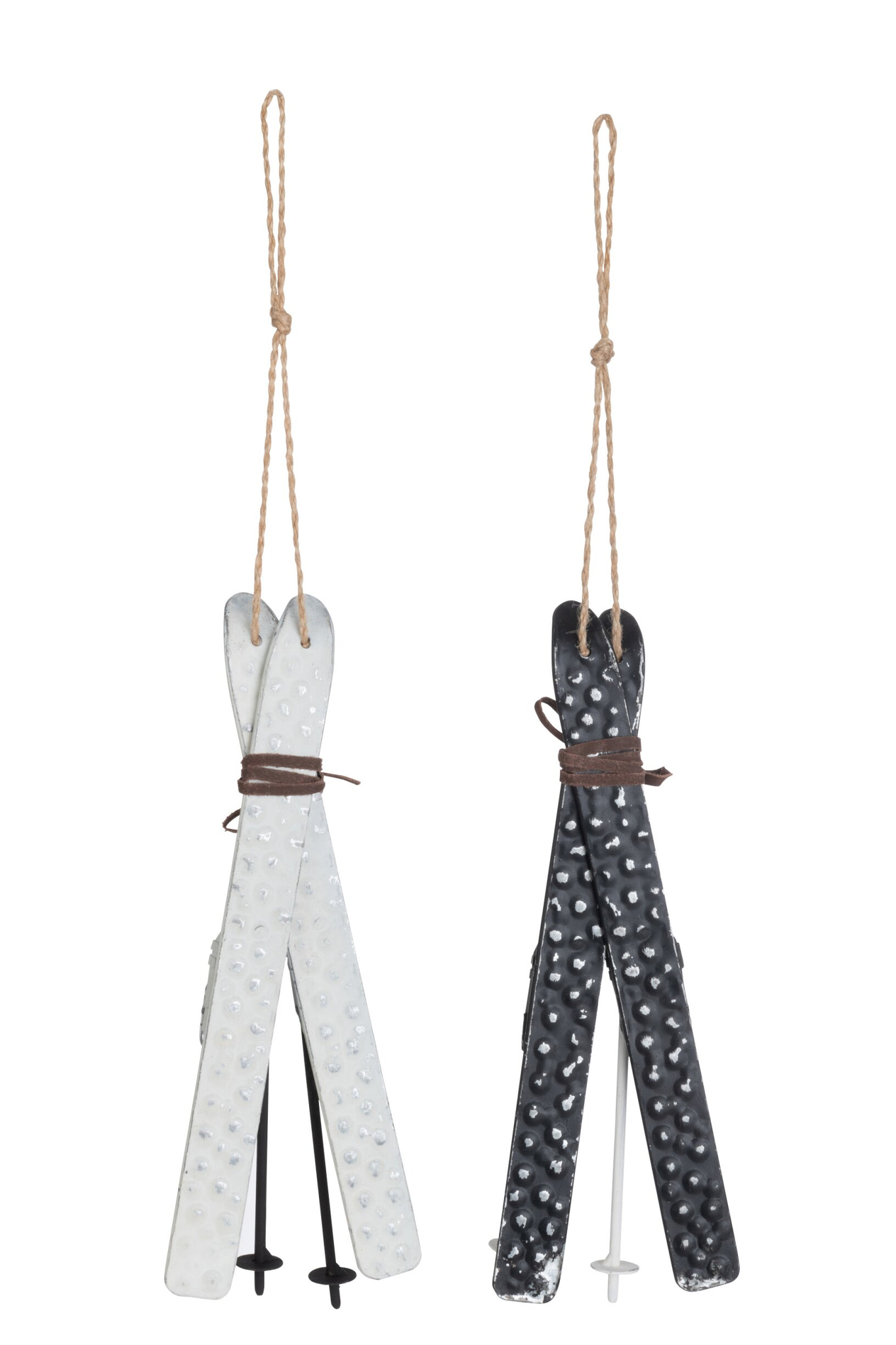 Skihanger Gaussello Metaal Zwart - Set van 2