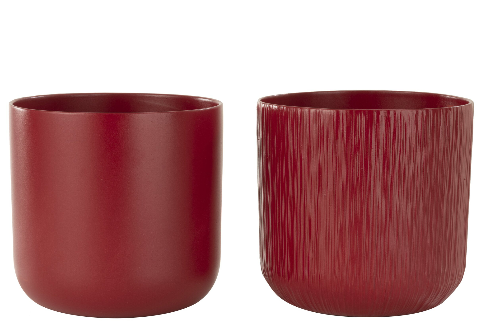 Bloempot Ciltund Keramiek Rood H26 cm - Set van 2 - Afbeelding 2