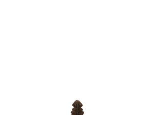 Kerstboom Foote Papier Bruin H13 cm