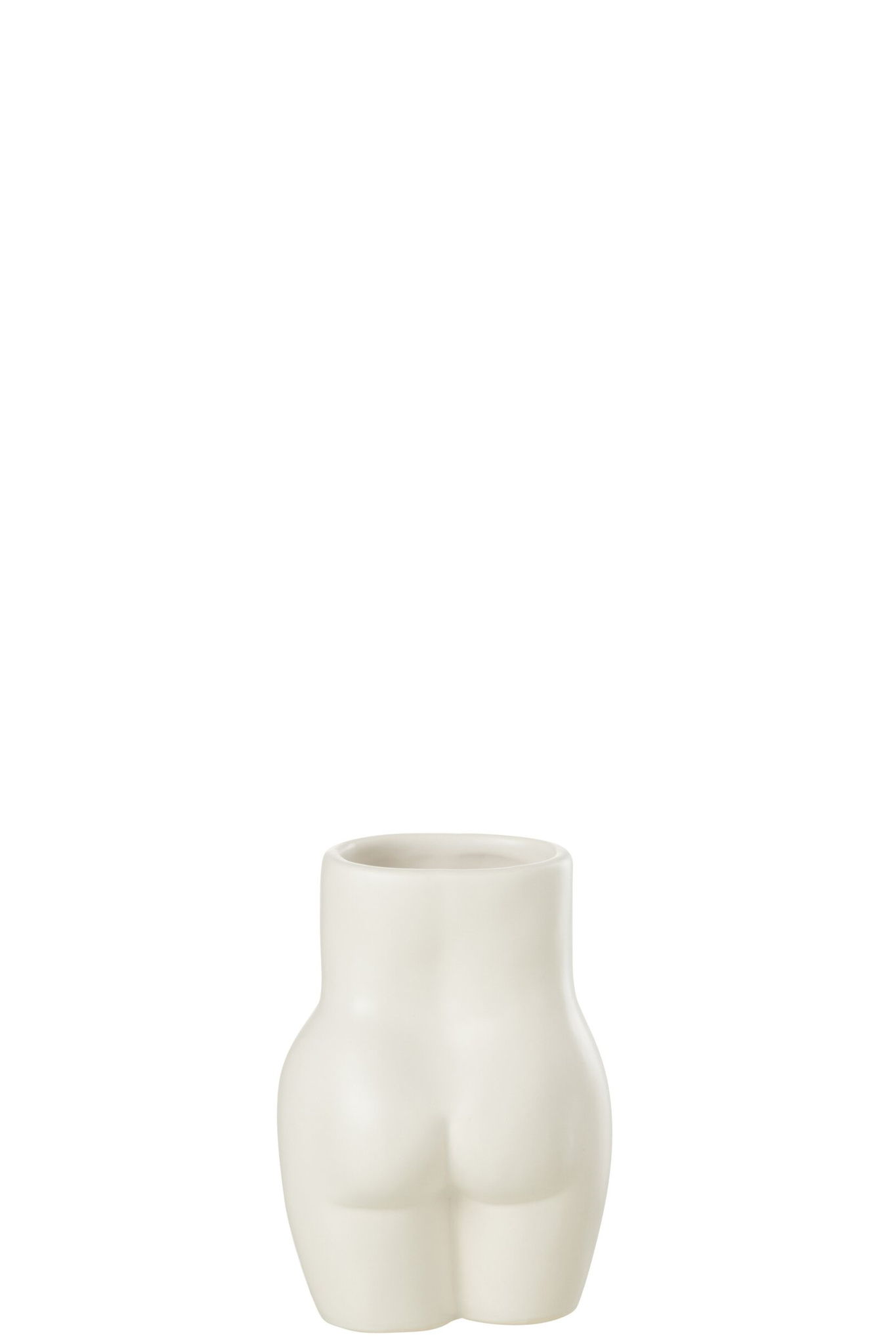 Bloempot Staunnond Steen Wit H16,5 cm