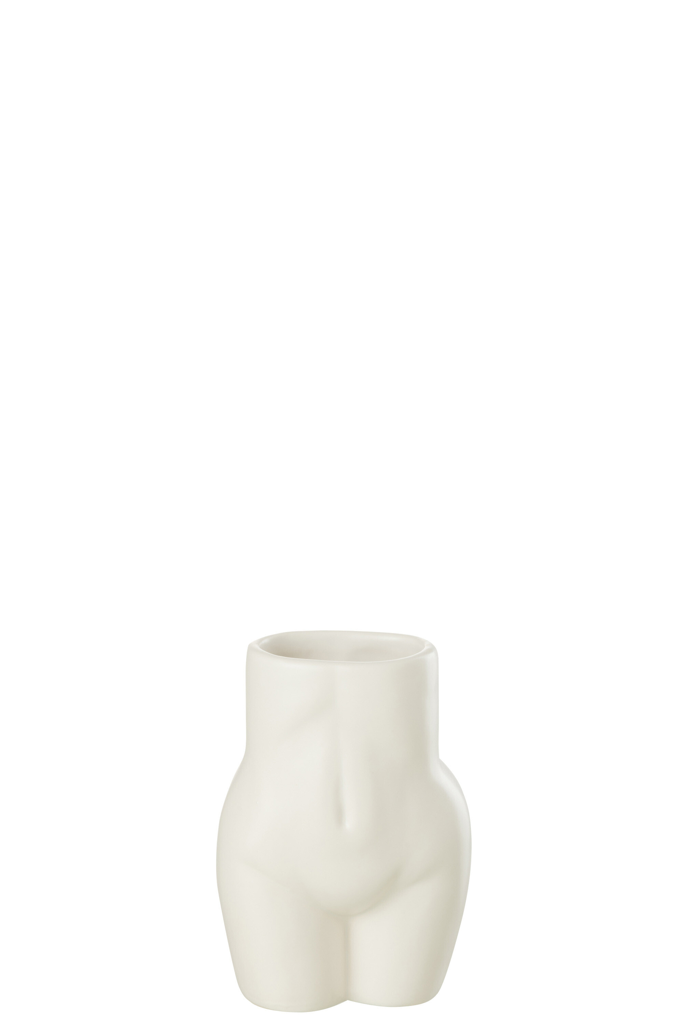 Bloempot Staunnond Steen Wit H16,5 cm - Afbeelding 3