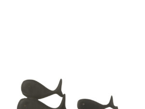 Decoratiefiguur Gondira Aluminium Meerkleurig