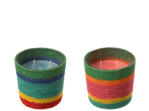 Geurkaars Skaunin Glas Meerkleurig - Set van 2