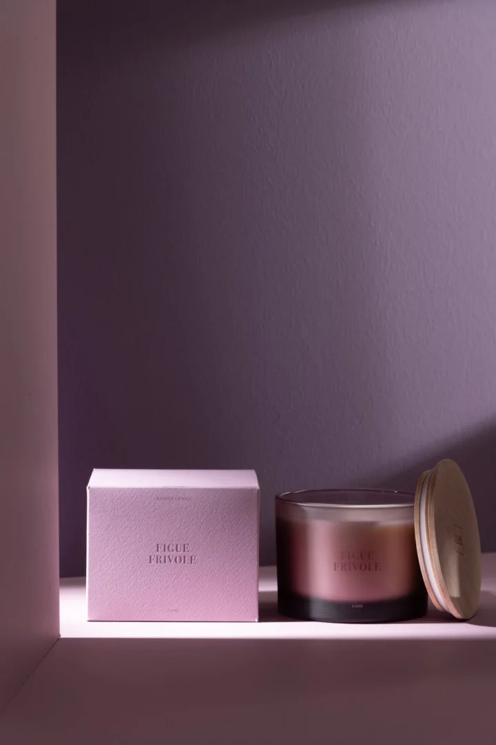 Geurkaars Kloonsio Paraffine Paars - Afbeelding 2
