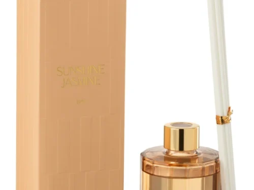 Geurolie Caaltea Oranje met Sunshine Jasmine, oranje fles, luxe verpakking en geurstokjes